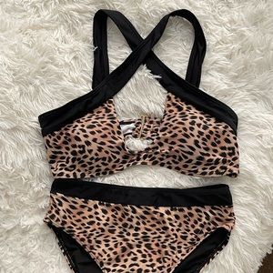 Beach Joy Cheetah print Bikini set
